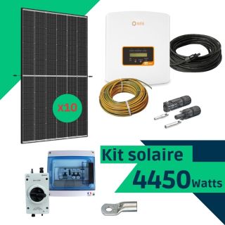 Kit solaire autoconsommation 4450 Watts (DMEGC 445 et onduleur Solis) monophasé