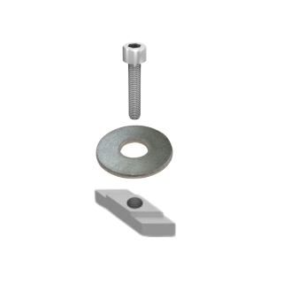 Kit de fixation micro-onduleur / optimiseur sur rail FX50