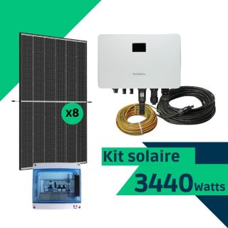 Kit solaire 3440 Wc - Trina Solar et Sungrow monophasé