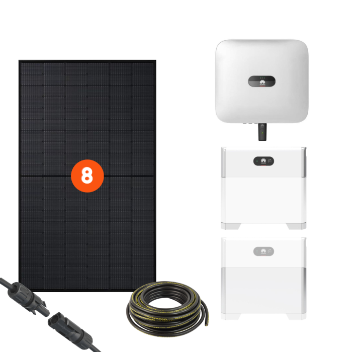 Kit solaire autoconsommation avec stockage - Huawei - 3kW - monophasé main product photo