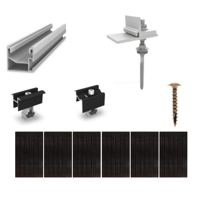 K2 Systems - Kit de fixation fibrociment- 1x 6 panneaux main product photo