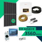 Kit solaire autoconsommation 3560 Watts (DMEGC 445 et onduleur Solis) monophas&eacute;