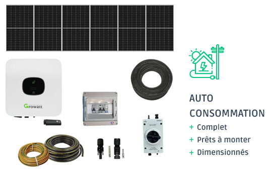 Kits solaires autoconsommation : complets + pr&ecirc;ts &agrave; monter + dimensionn&eacute;s par nos experts